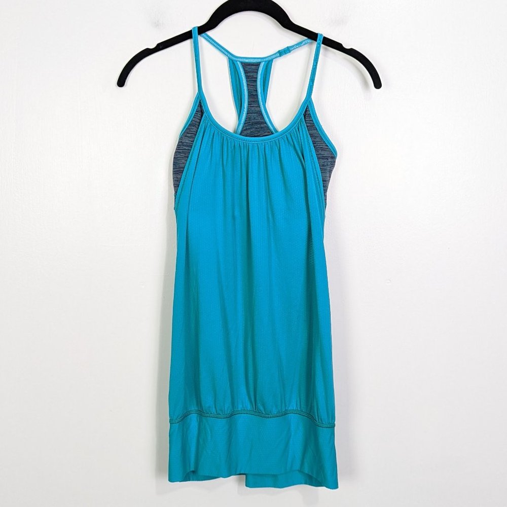 Lululemon No Limits Tank in Teal Blue Size 4